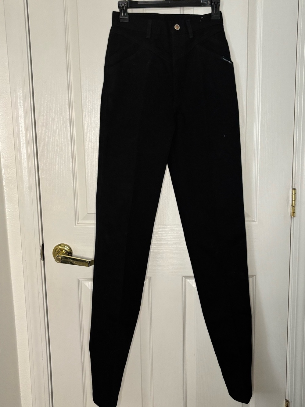 Vintage Rocky Mountain Slim High-Waist Black Skinny Jeans for Women
